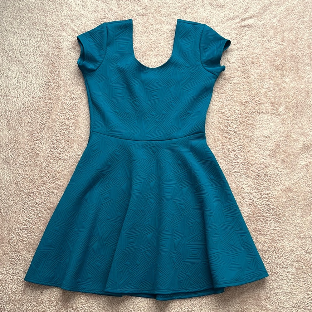 Teal Skater Dress